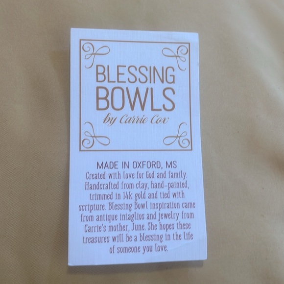 Brand New Blessing Bowl by Carrie Cox - Picture 3 of 4
